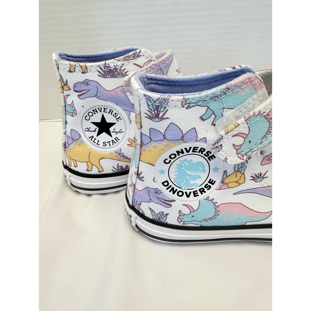 Converse Chuck Taylor All Star Dino Party Easy On Dinosaurs Sneakers Size 13 New - Picture 8 of 8